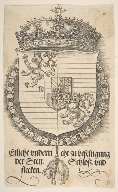 Die Waffen von Ferdinand I., König von Ungarn und Böhmen von Albrecht Dürer