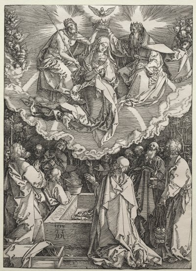 Die Himmelfahrt und Krönung der Jungfrau Maria, 1510 von Albrecht Dürer
