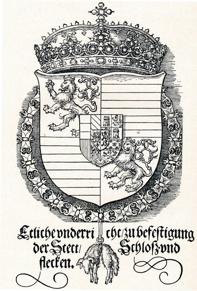 Das Wappen von Ferdinand I., König von Ungarn und Böhmen, 1527, 1906 von Albrecht Dürer