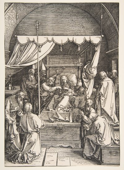 Der Tod der Jungfrau, aus Das Leben der Jungfrau, 1510 von Albrecht Dürer