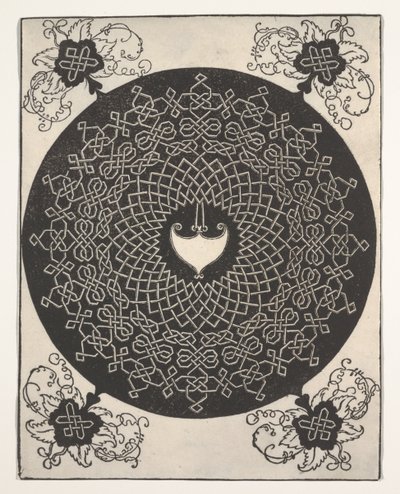 Der erste Knoten (Flechtmuster mit weißem Medaillon) von Albrecht Dürer