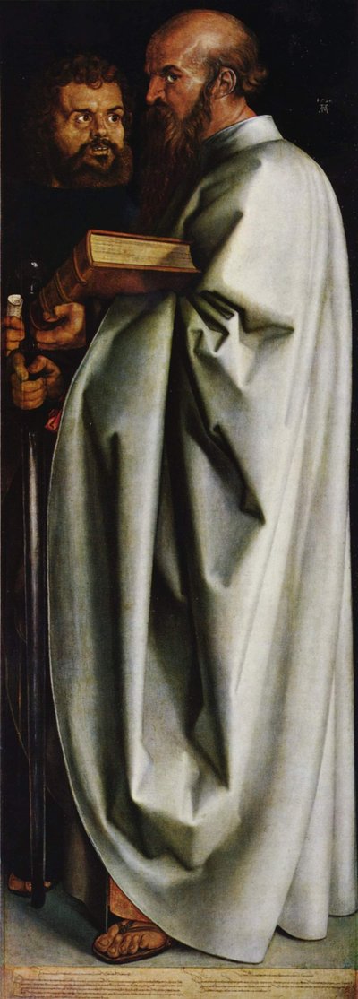 Die vier Apostel: Heilige Markus und Paulus von Albrecht Dürer