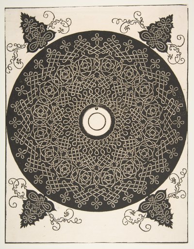 Der vierte Knoten. Verschlungener Rundel mit einem runden Medaillon in der Mitte, vor 1521 von Albrecht Dürer