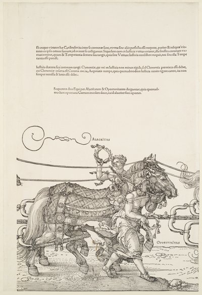Der große Triumphwagen: Alacritas und Oportunitas von Albrecht Dürer