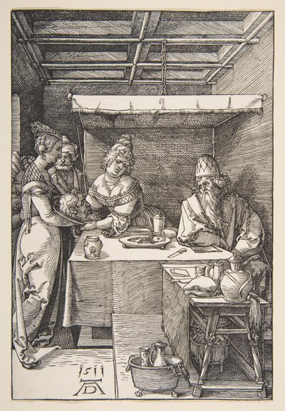 Der Kopf des Heiligen Johannes des Täufers wird Herodes gebracht von Albrecht Dürer