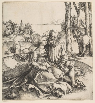 Das ungleiche Paar, ca. 1495 von Albrecht Dürer