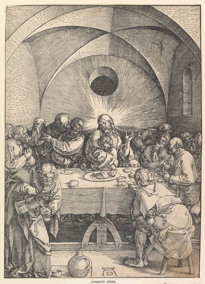 Das letzte Abendmahl, aus Die Große Passion, 1510 von Albrecht Dürer
