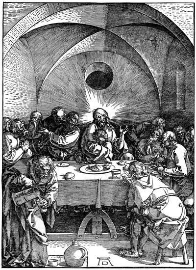 Das letzte Abendmahl aus der Serie Große Passion, um 1510, 1936 von Albrecht Dürer