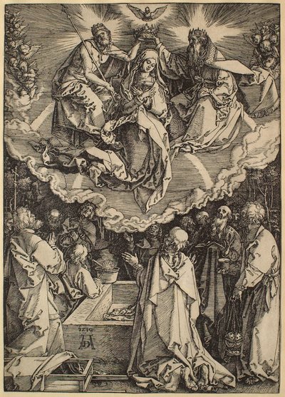 Das Leben der Jungfrau: Die Himmelfahrt und Krönung der Jungfrau von Albrecht Dürer