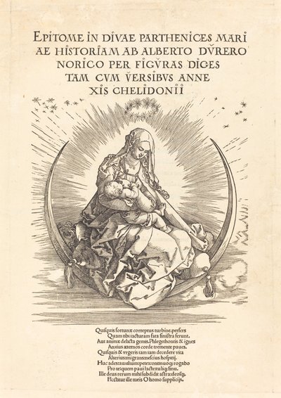 Die Madonna auf der Mondsichel von Albrecht Dürer