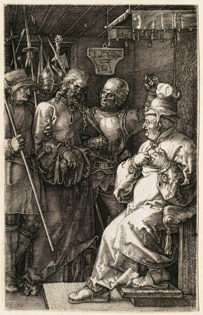 Die Passion: Christus vor Kaiphas von Albrecht Dürer