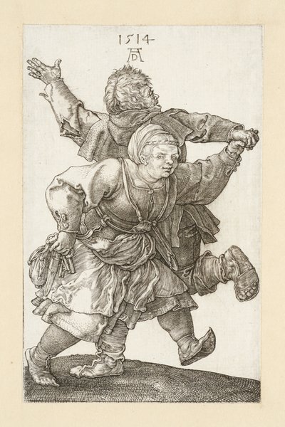 Das Bauernpaar tanzt von Albrecht Dürer