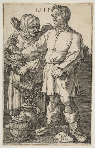 Das Bauernpaar auf dem Markt, 1519 von Albrecht Dürer