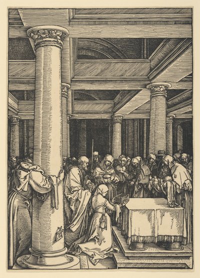 Die Darstellung im Tempel, aus Das Leben der Jungfrau von Albrecht Dürer