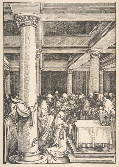 Die Darstellung im Tempel, aus Das Leben der Jungfrau, ca. 1505 von Albrecht Dürer