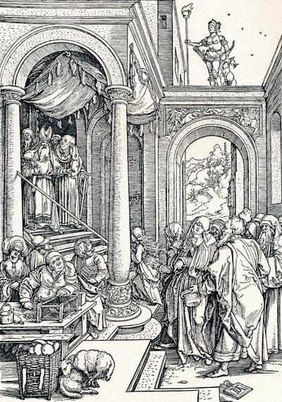 Die Darstellung der Jungfrau im Tempel von Albrecht Dürer