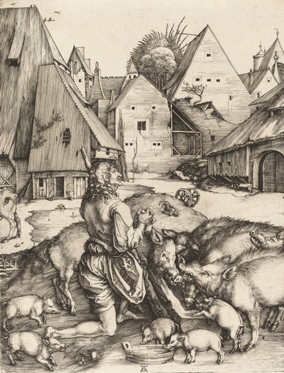 Der verlorene Sohn, ca. 1496 von Albrecht Dürer