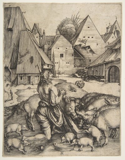 Der verlorene Sohn, ca. 1496 von Albrecht Dürer