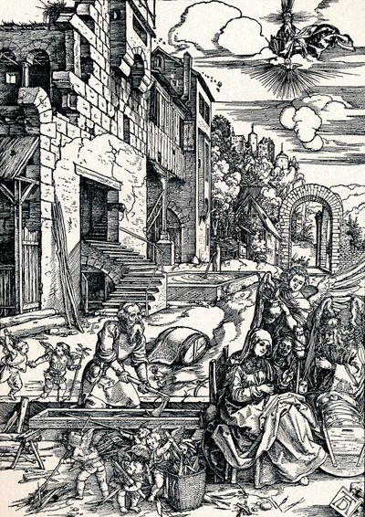 Die Rast während der Flucht nach Ägypten von Albrecht Dürer