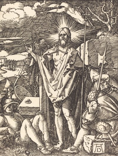 Die Auferstehung, wahrscheinlich ca. 1509-1510 von Albrecht Dürer