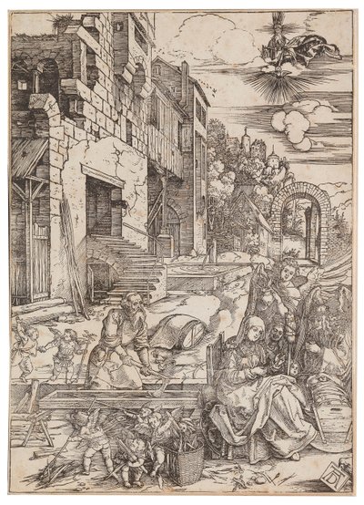 Der Aufenthalt der Heiligen Familie in Ägypten, aus Das Leben der Jungfrau, ca. 1504 von Albrecht Dürer