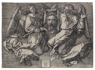 Das Schweißtuch, von zwei Engeln gehalten von Albrecht Dürer