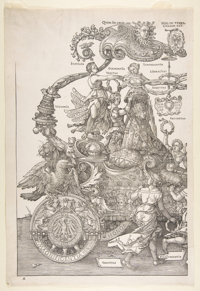 Der Triumphwagen von Maximilian I. Der Große Tri... von Albrecht Dürer