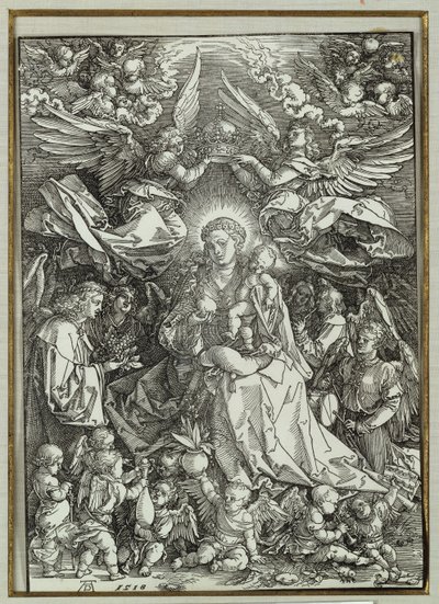 Die Jungfrau und das Kind, umgeben von Engeln, 1518 von Albrecht Dürer