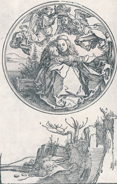 Die Jungfrau von zwei Engeln gekrönt, ca. 1515, 1906 von Albrecht Dürer