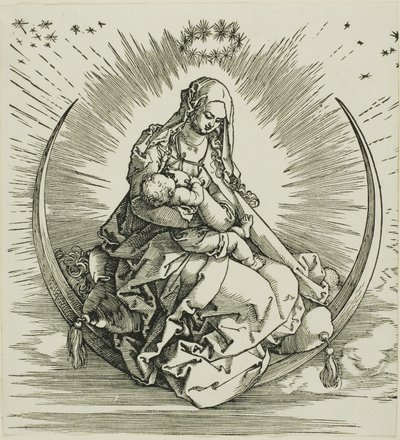 Die Jungfrau auf dem Halbmond, aus Das Leben der Jungfrau von Albrecht Dürer