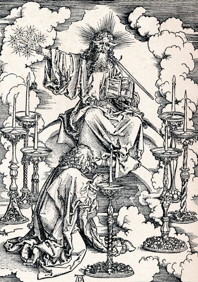 Die Vision der sieben Leuchter, 1498, 1906 von Albrecht Dürer