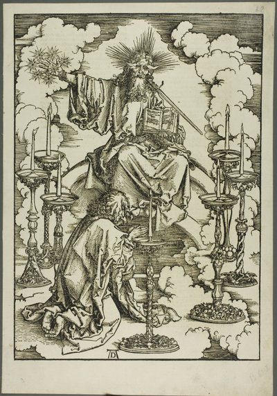 Die Vision der sieben Leuchter, aus der Apokalypse von Albrecht Dürer