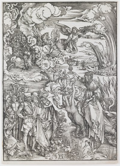 Die Hure Babylon, aus der Serie „Die Apokalypse“ von Albrecht Dürer