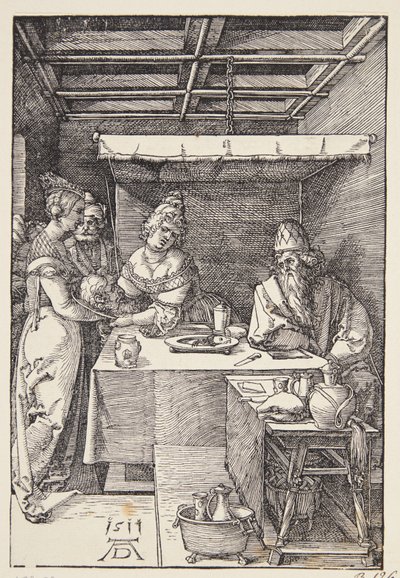 Der Kopf von Johannes dem Täufer wird Herodias gebracht von Albrecht Dürer