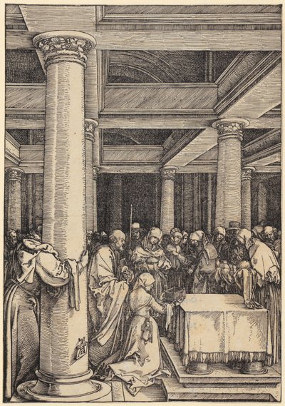 Verlobung Mariens, Blatt 7 der Folge "Das Marienleben" von Albrecht Dürer