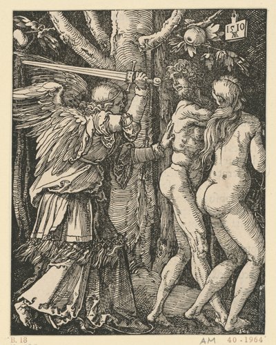 Vertreibung aus dem Paradies (Kleine Passion) von Albrecht Dürer
