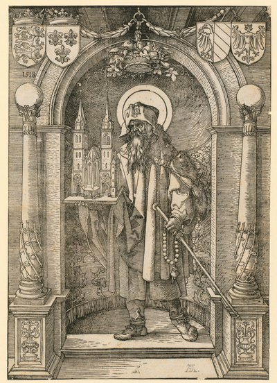 Wappen des Johannes Stabius mit Lorbeerkranz von Albrecht Dürer