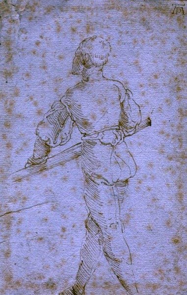Ein Mann mit einem Ruder, um 1520-21 von Albrecht Dürer