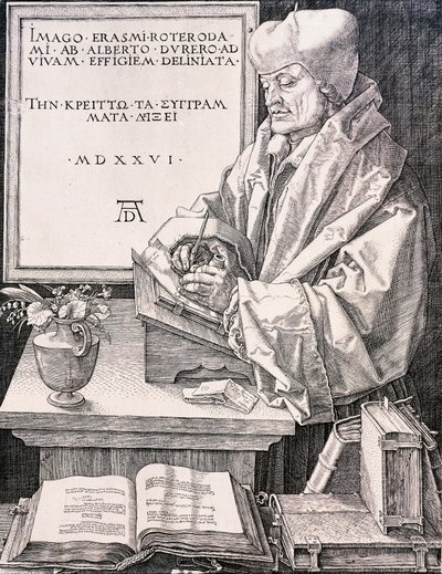 Erasmus von Rotterdam, Humanist und Theologe von Albrecht Dürer