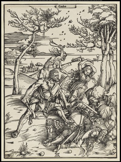 Herkules besiegt Cacus, ca. 1496 von Albrecht Dürer or Duerer