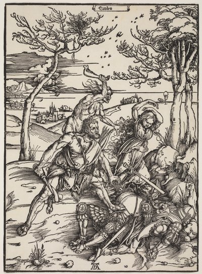Herkules besiegt Cacus, ca. 1496 von Albrecht Dürer