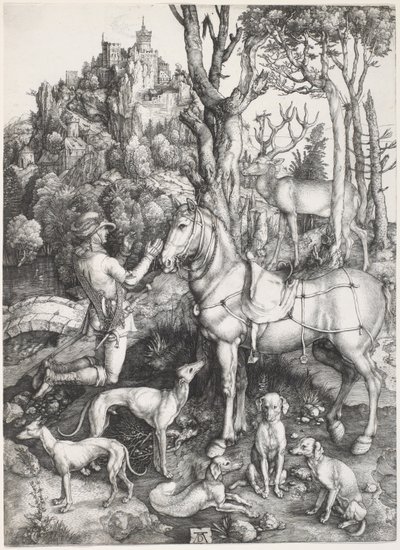Heiliger Eustachius, ca. 1500-1501 von Albrecht Dürer