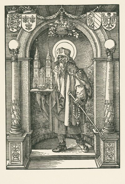 Heiliger Sebald in der Nische von Albrecht Dürer or Duerer