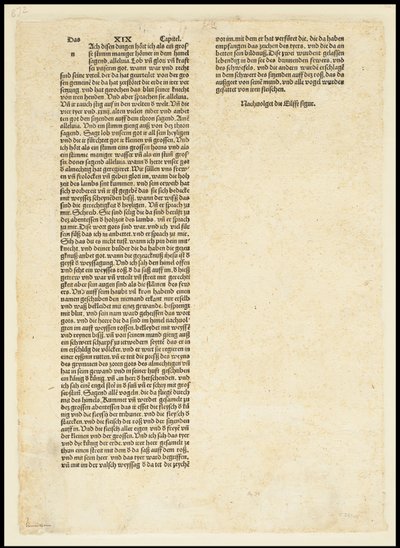 Rückseite der Apokalypse, Heiliger Michael kämpft gegen den Drachen, 1497 von Albrecht Dürer