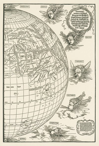 Weltkarte von Johannes Stabius von Albrecht Dürer or Duerer
