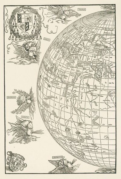Weltkarte von Johannes Stabius von Albrecht Dürer or Duerer