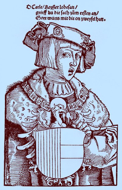 Jugend Karl V. (1500-1558) (Gravur) von Albrecht Dürer