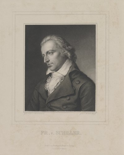 Porträt von Friedrich von Schiller 1759-1805, ca. 1840 von Albrecht Fürchtegott Schultheiss