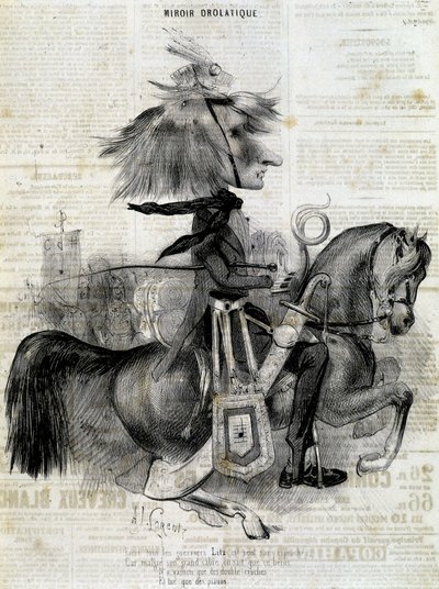 Karikatur von Franz Liszt - in „Charivari“ von Alcide Joseph Lorentz