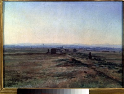 Blick auf die Via Appia bei Sonnenuntergang von Aleksandr Andreevich Ivanov
